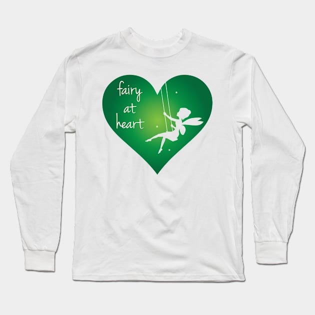 Fairy At Heart Long Sleeve T-Shirt by atheartdesigns